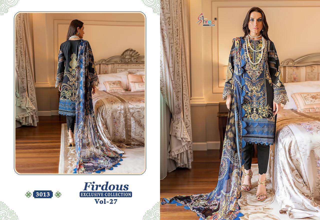 Firdous Exclusive Collection Vol 27 By Shree Pakistani Suits Catalog